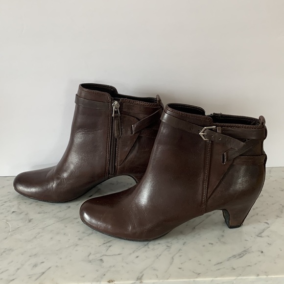 Sam Edelman brown leather ankle booties boots Maddox 8M - Picture 4 of 12